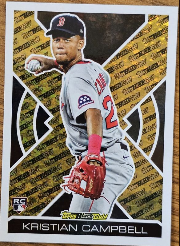 Kristian Campbell 2025 Topps Update #BG-2 Topps Black Gold Rookie RAW