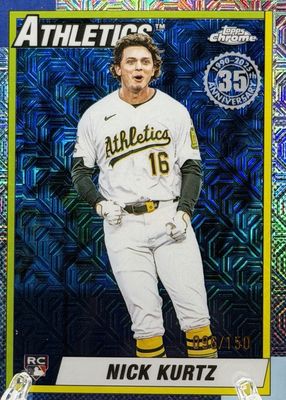 2025 Topps Update Silver Pack #U90C-93 1990 Chrome - Blue Refractor /150