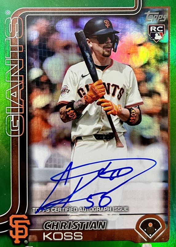 2025 Topps Update #US214 Real One Autographs - Green Foil /99