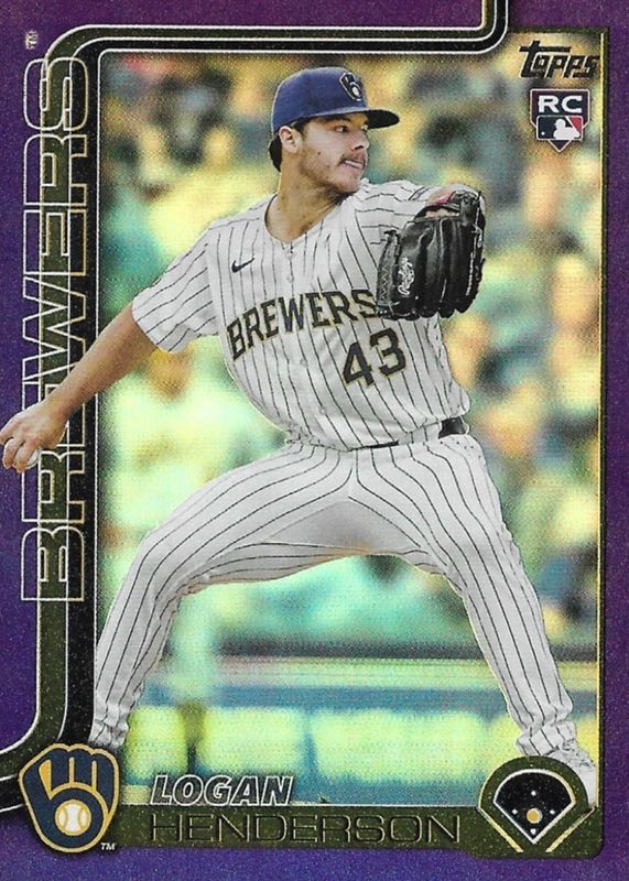 Logan Henderson 2025 Topps Update #US137 Purple Holo Foil /250