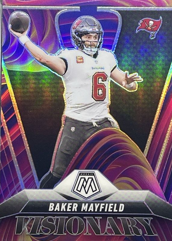Baker Mayfield 2025 Mosaic #23 Visionary /(SSP) Price Guide
