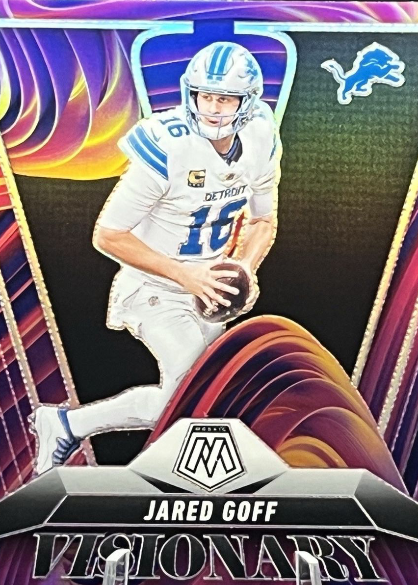 Jared Goff 2025 Mosaic #9 Visionary /(SSP) Price Guide - Sports