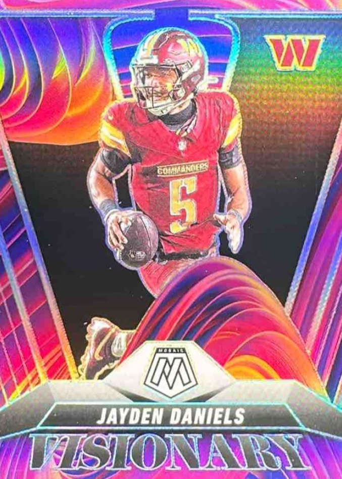 Jayden Daniels 2025 Mosaic #25 Visionary /(SSP) Price Guide