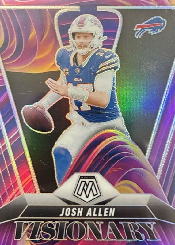 Josh Allen 2025 Mosaic #3 Visionary /(SSP) RAW
