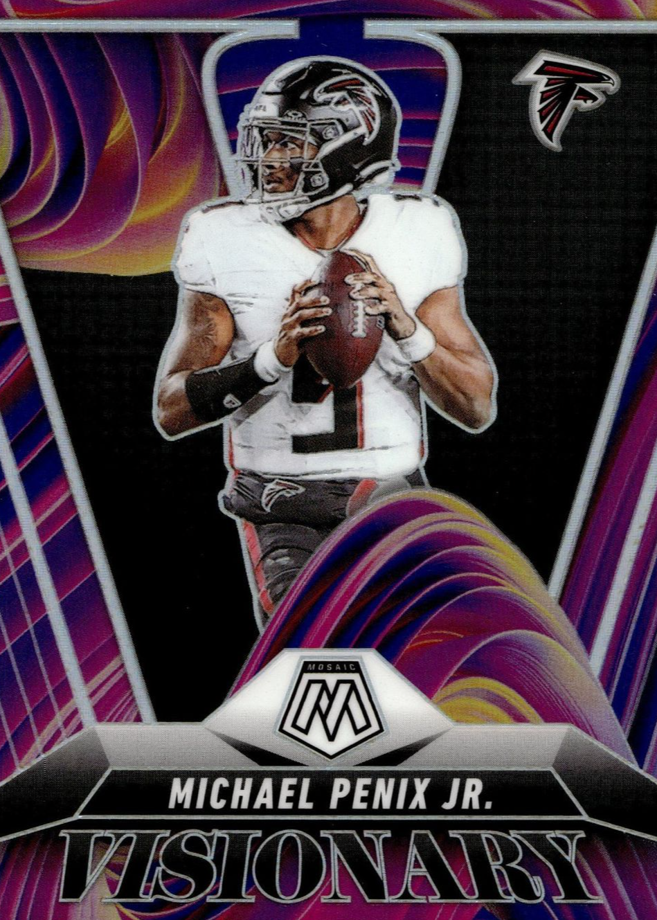 Michael Penix Jr. 2025 Mosaic #1 Visionary /(SSP) Price Guide