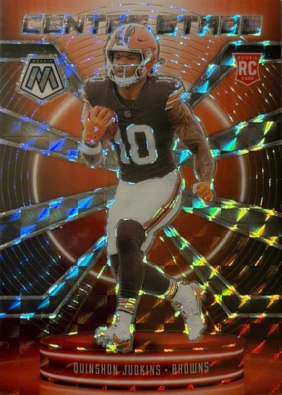 Quinshon Judkins 2025 Mosaic #16 Center Stage - Mosaic Rookie RAW