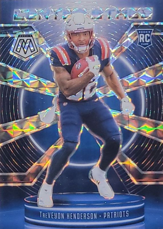 TreVeyon Henderson 2025 Mosaic #19 Center Stage - Mosaic Rookie RAW