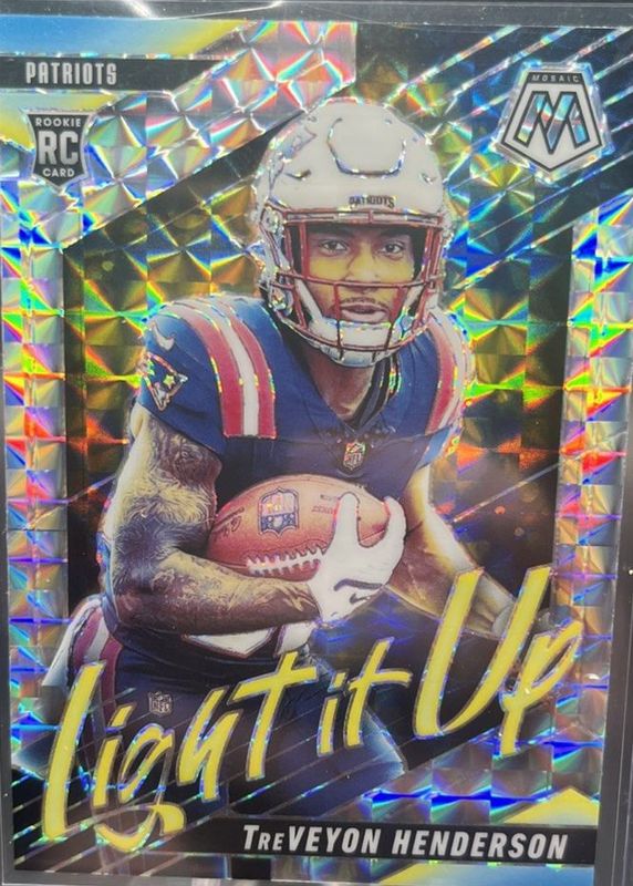 TreVeyon Henderson 2025 Mosaic #10 Light It Up - Mosaic Rookie RAW