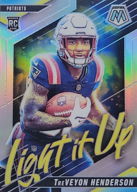 TreVeyon Henderson 2025 Mosaic #10 Light It Up - Silver Rookie RAW