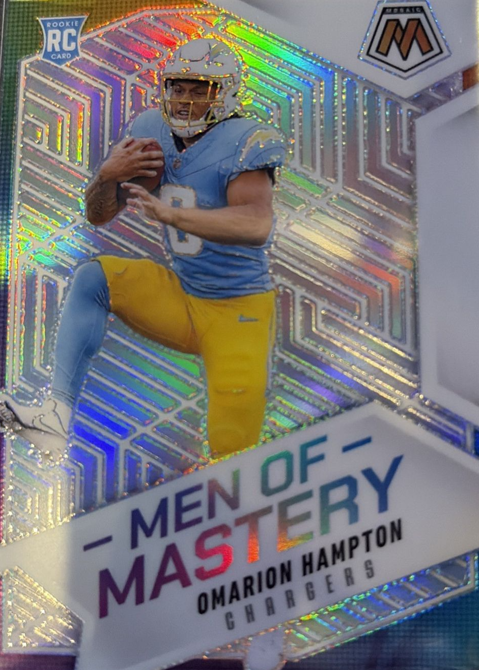 Omarion Hampton 2025 Mosaic #16 Men of Mastery - Silver Price Guide ...