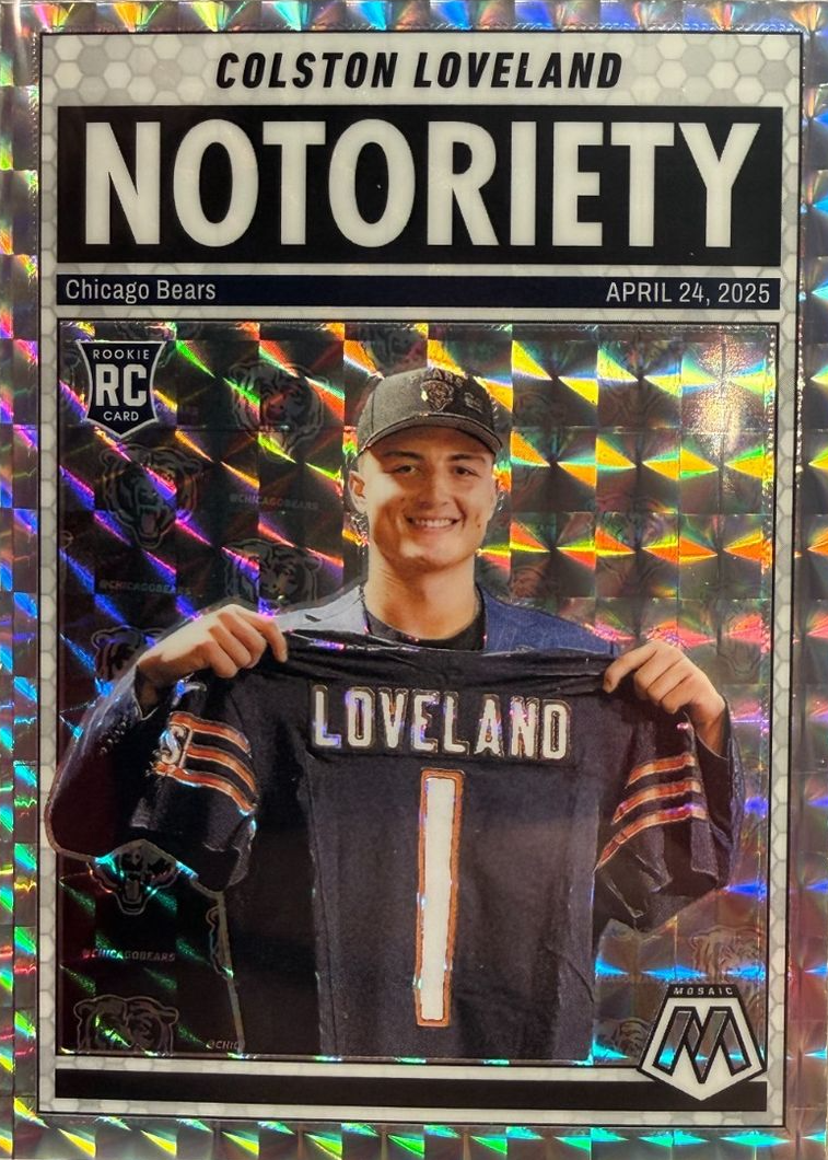 Colston Loveland 2025 Mosaic #24 Notoriety - Mosaic Price Guide
