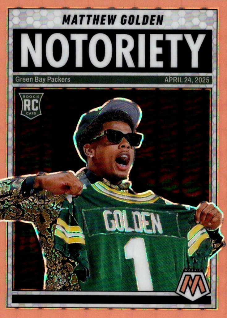 Matthew Golden 2025 Mosaic #21 Notoriety - Orange Fluorescent