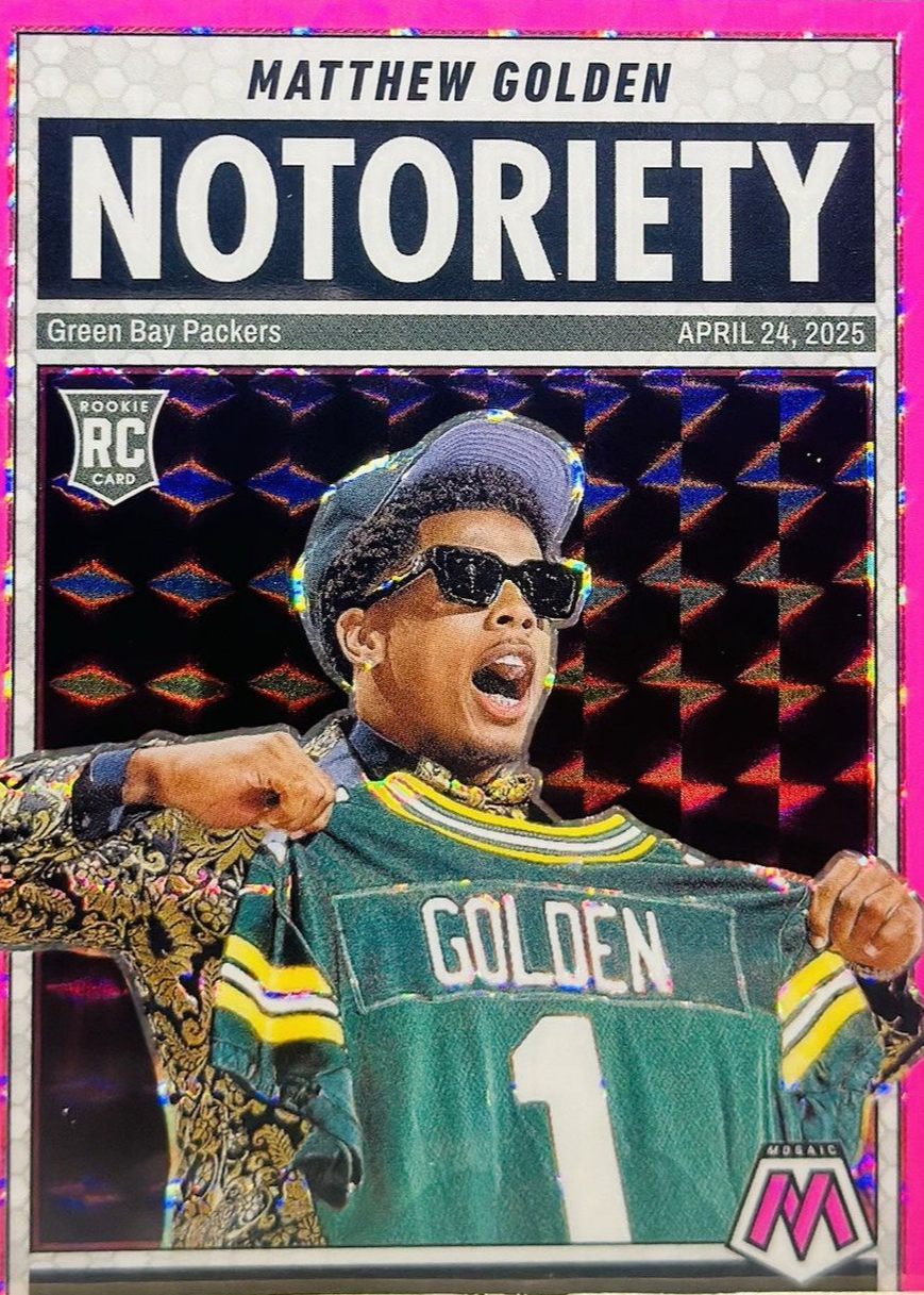 Matthew Golden 2025 Mosaic #21 Notoriety - Pink Fluorescent Price