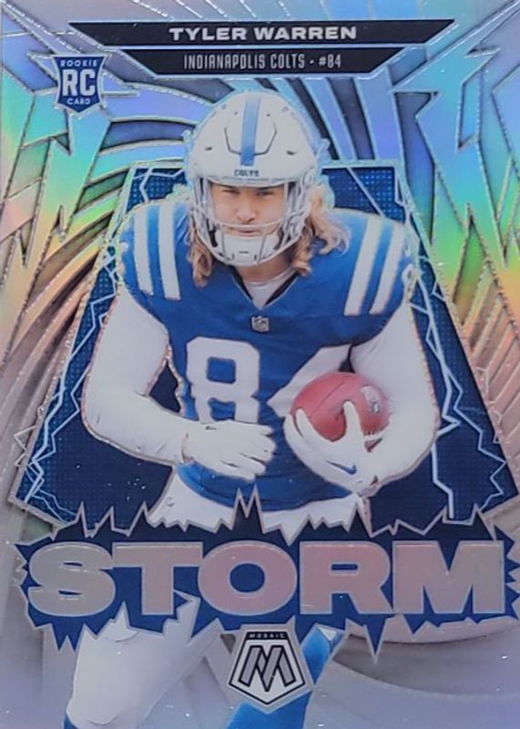 Tyler Warren 2025 Mosaic #15 Storm - Silver Rookie RAW