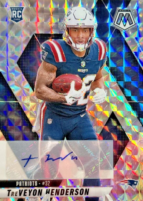 TreVeyon Henderson 2025 Mosaic #325 Rookie Autographs RAW