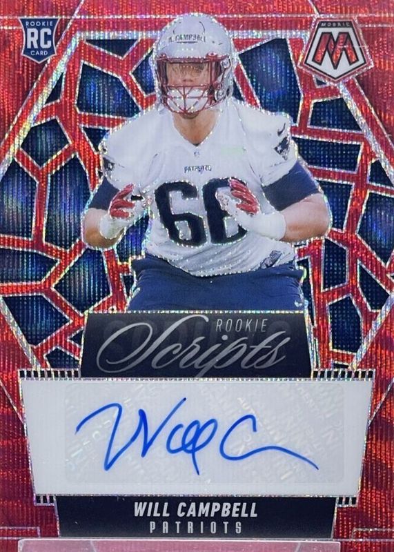 2025 Mosaic #RS-WCL Rookie Scripts - Red Wave