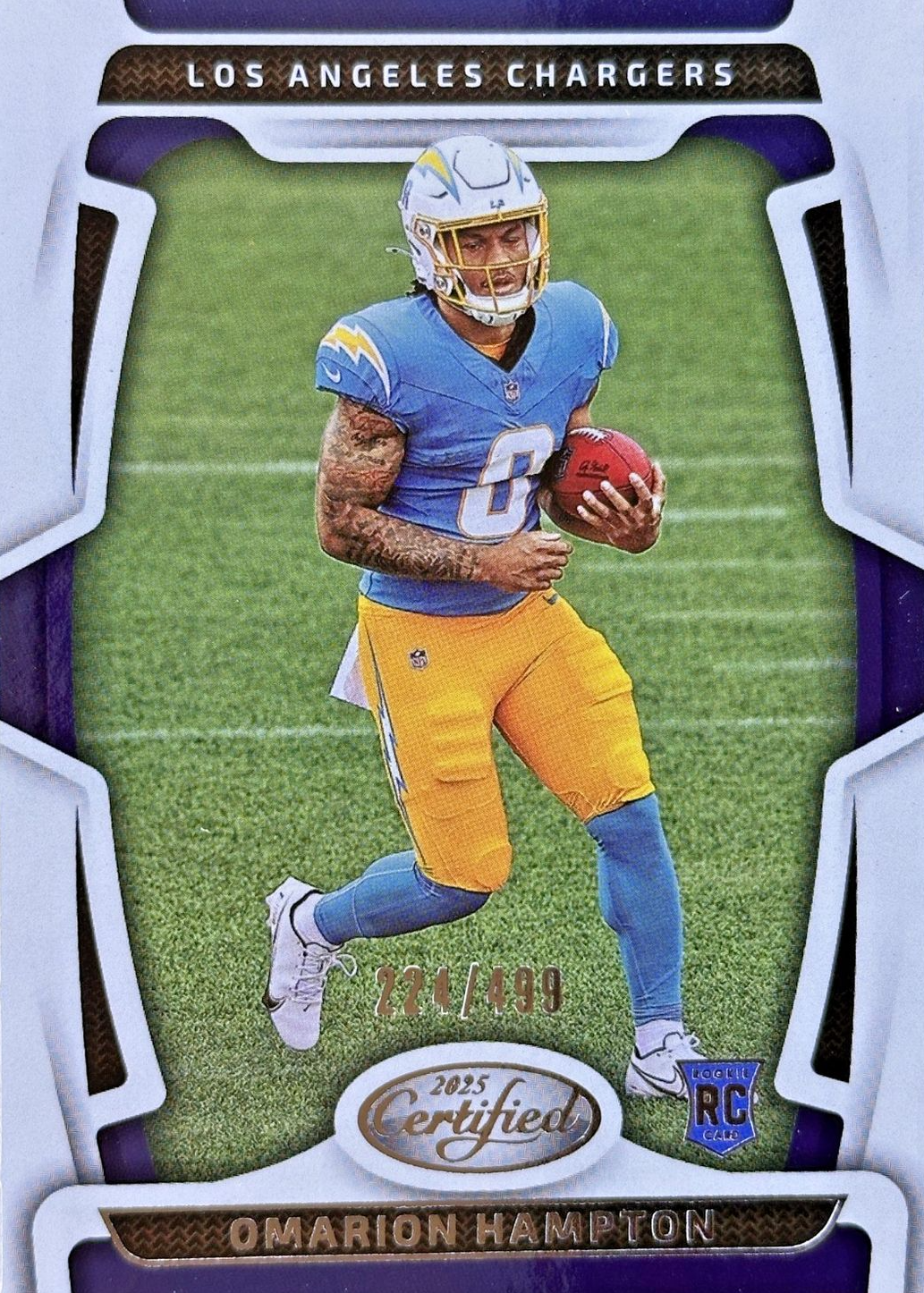 Omarion Hampton 2025 Certified #118 Base Rookie /499 Price Guide ...