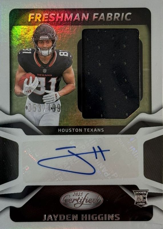 2025 Certified #FBC-JHS Freshman Fabric Signatures - Mirror (/499)