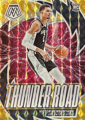 2023 Mosaic #8 Thunder Road - Reactive Yellow /99