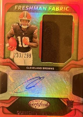 2025 Certified #FBC-QJS Freshman Fabric Signatures - Mirror Pink /299