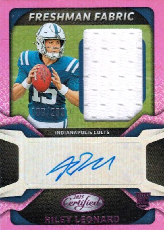 2025 Certified #FBC-RLD Freshman Fabric Signatures - Mirror Pink /299