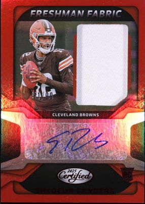 2025 Certified #FBC-SSS Freshman Fabric Signatures - Mirror Red /99