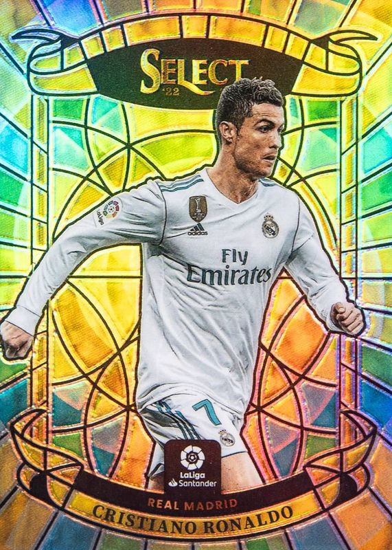 Cristiano Ronaldo 2022 Select La Liga #2 Stained Glass /(SSP) RAW