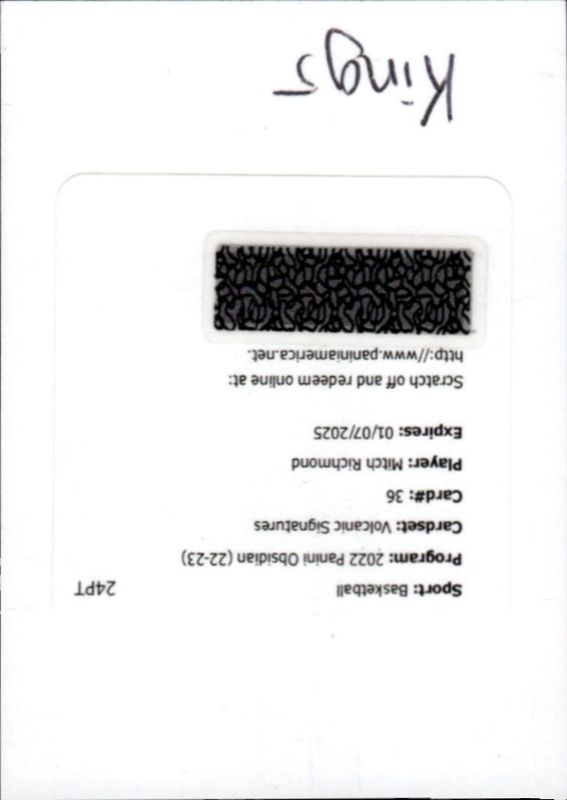 2022 Obsidian #VS-RKM Volcanic Signatures /149