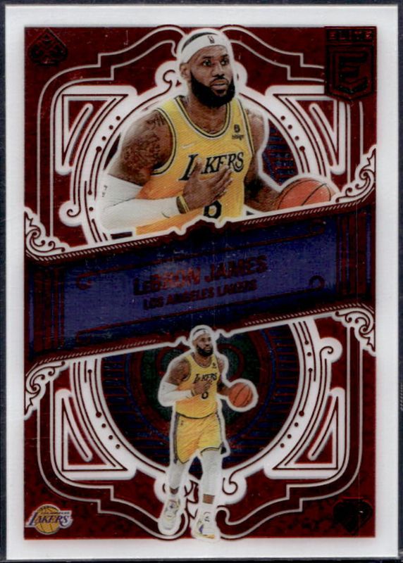 LeBron James 2022 Elite #4 Deck - Asia Red RAW