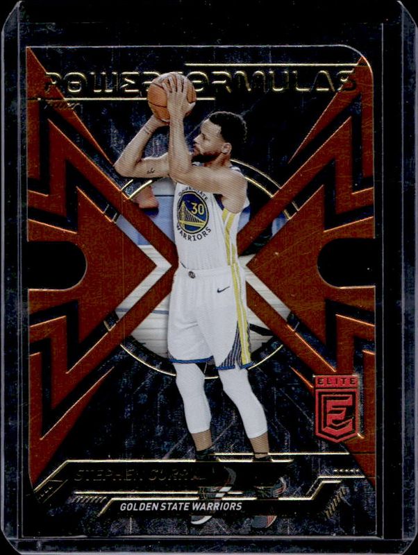 Stephen Curry 2022 Elite #15 Power Formulas - Orange Die-Cut RAW
