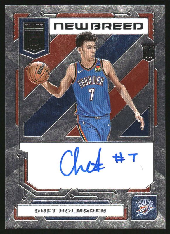 Chet Holmgren 2022 Elite #NB-CHG New Breed Autographs Rookie RAW
