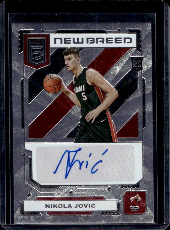 Nikola Jovic 2022 Elite #NB-NKJ New Breed Autographs Rookie RAW