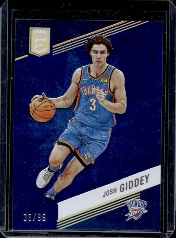 Josh Giddey 2022 Elite #183 Blue /99 RAW