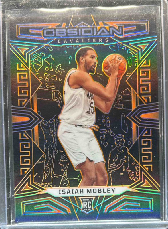 Isaiah Mobley 2022 Obsidian #162 Electric Etch Orange /35 Rookie RAW