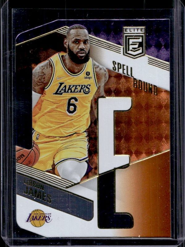 LeBron James 2022 Elite #2 Spellbound - Orange die-cut RAW