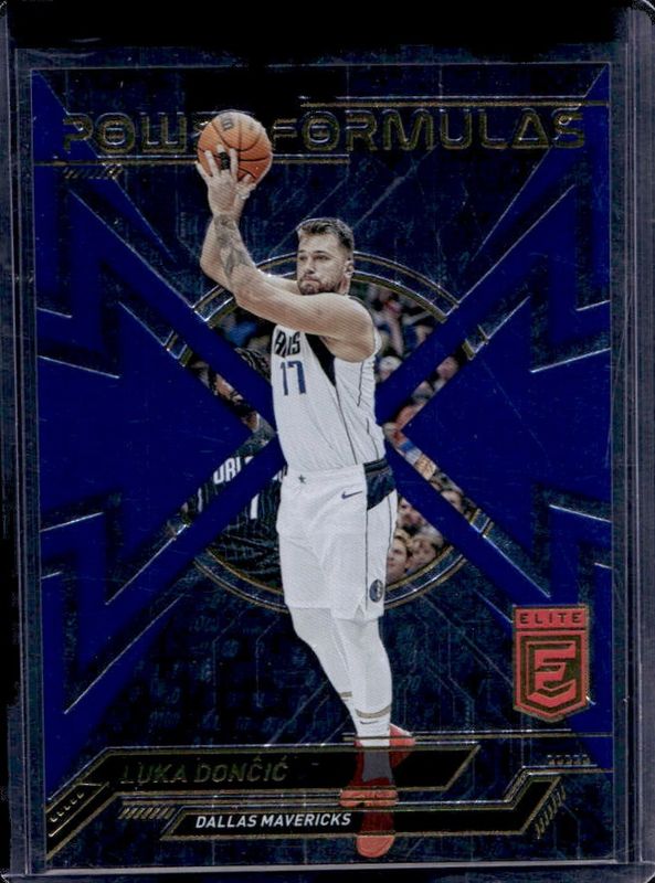 Luka Doncic 2022 Elite #24 Power Formulas - Blue /99 RAW