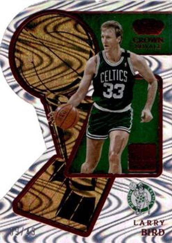Larry Bird 2022 Crown Royale #2 Hand Crafted - Red /49 RAW
