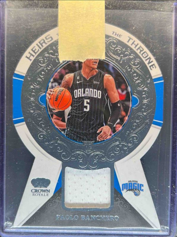 Paolo Banchero 2022 Crown Royale #HT-PBM Heirs to the Throne Rookie RAW