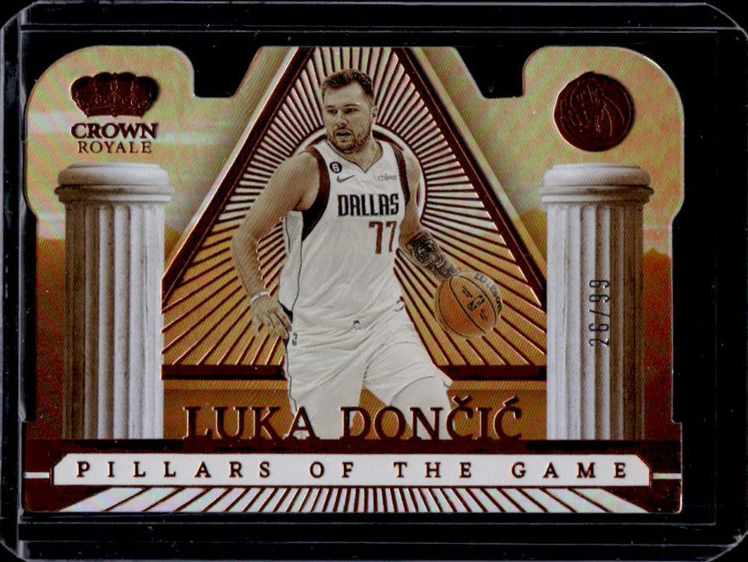 Luka Doncic 2022 Crown Royale #5 Pillars of the Game /99 RAW