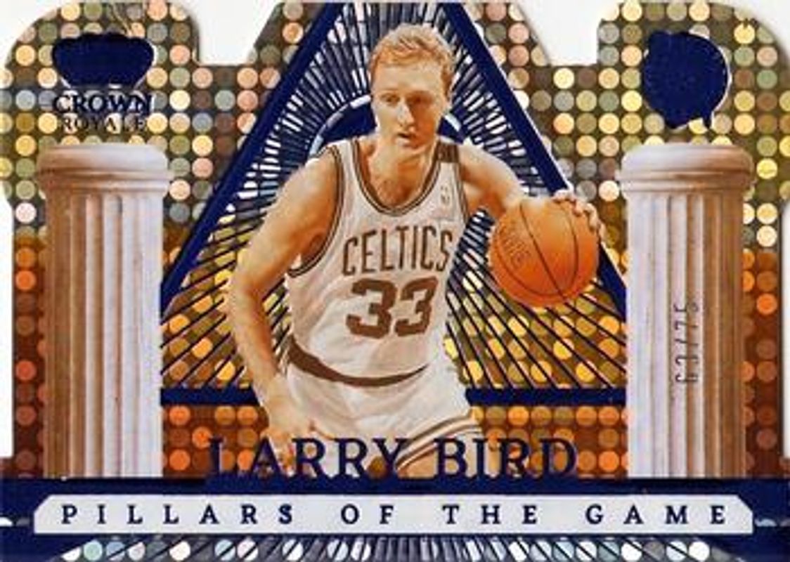 Larry Bird 2022 Crown Royale #9 Pillars of the Game - Blue /75 RAW