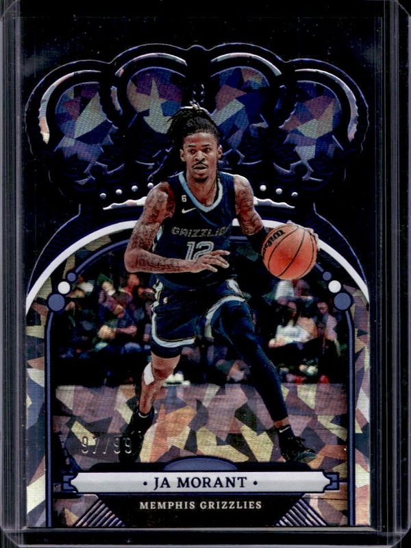 Ja Morant 2022 Crown Royale #91 Blue Crystal /99 RAW