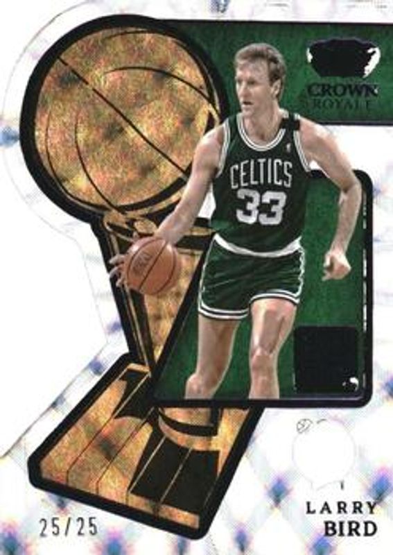 Larry Bird 2022 Crown Royale #2 Hand Crafted - Purple /25 RAW