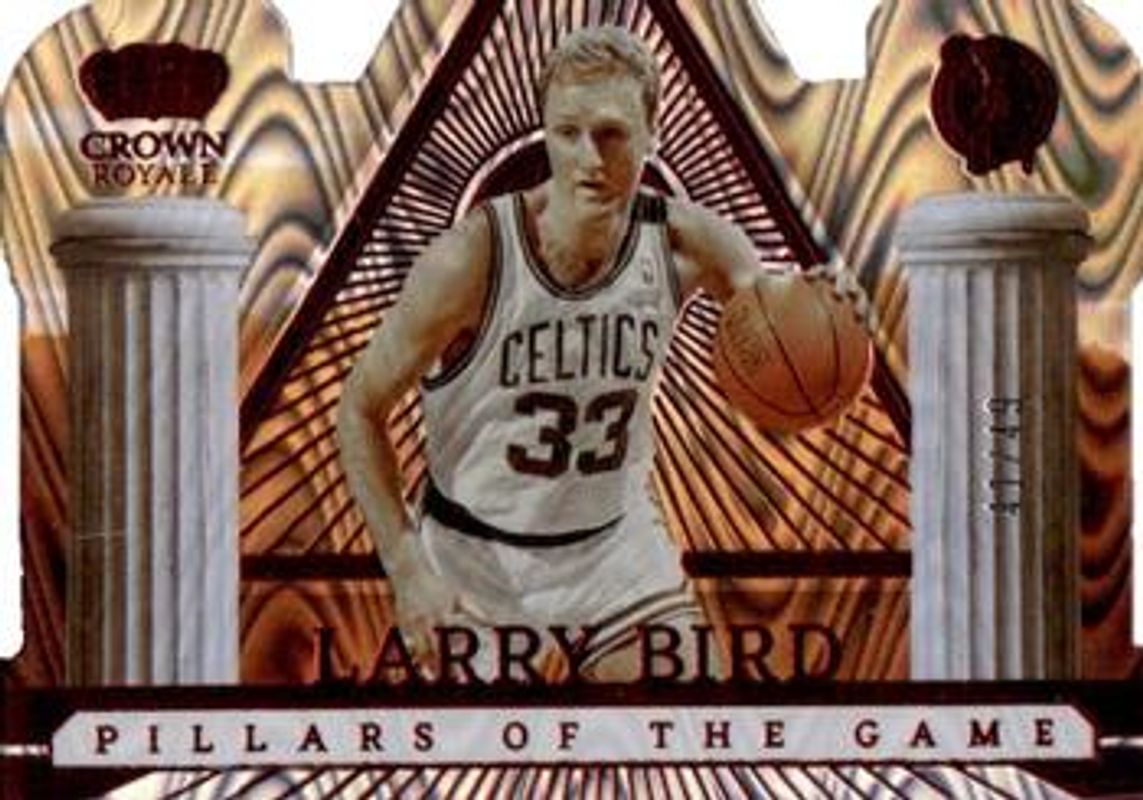 Larry Bird 2022 Crown Royale #9 Pillars of the Game - Red /49 RAW