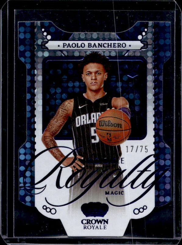 Paolo Banchero 2022 Crown Royale #1 Rookie Royalty - Blue /75 RAW