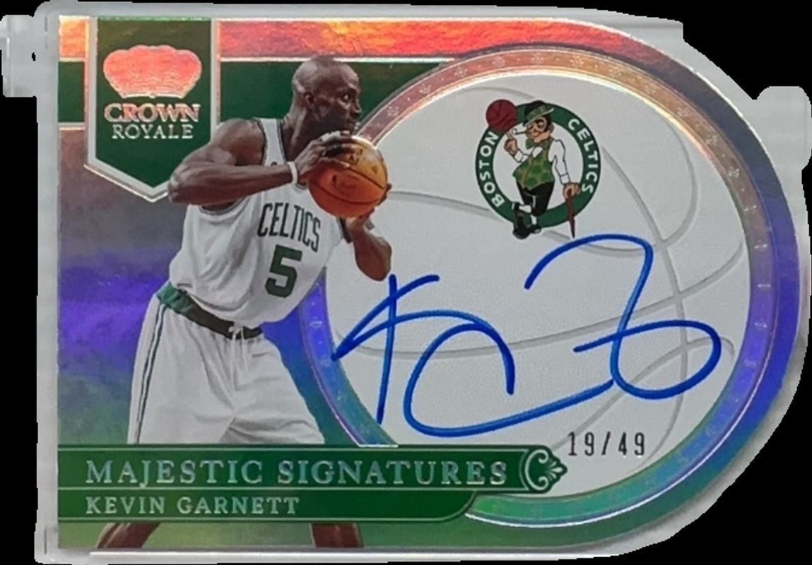 Kevin Garnett 2022 Crown Royale #MS-KVG Majestic Signatures /49