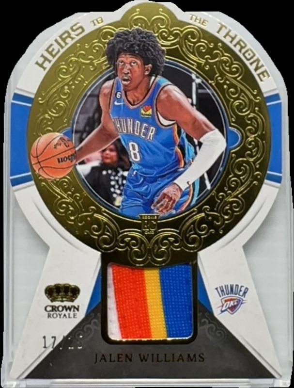 Jalen Williams 2022 Crown Royale #HT-JWT Heirs to the Throne - Prime /25 Rookie RAW