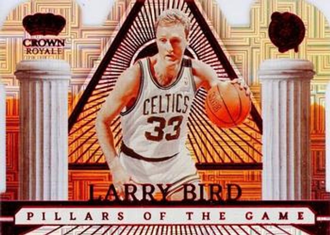 Larry Bird 2022 Crown Royale #9 Pillars of the Game - Asia Red RAW
