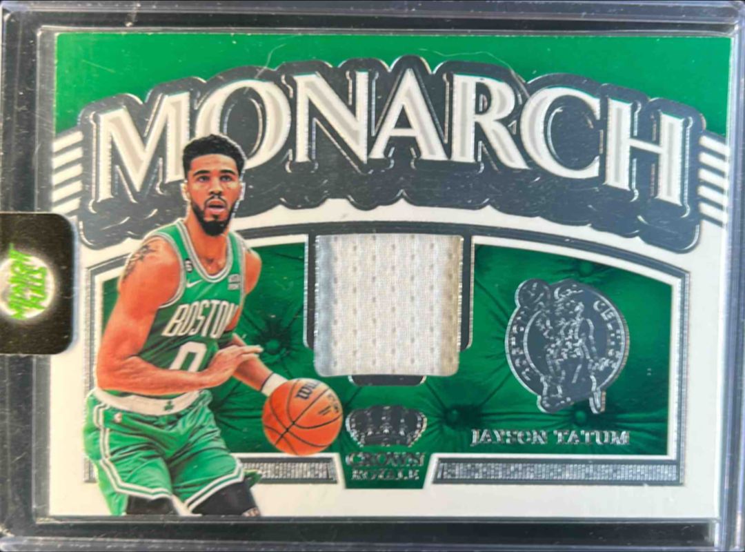 Jayson Tatum 2022 Crown Royale #MM-JYT Monarch Memorabilia RAW