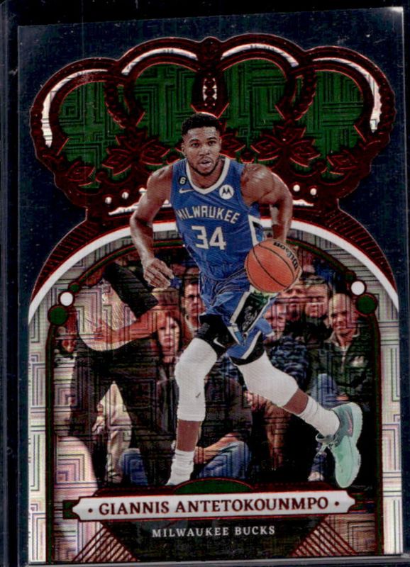 Giannis Antetokounmpo 2022 Crown Royale #94 Asia Red RAW