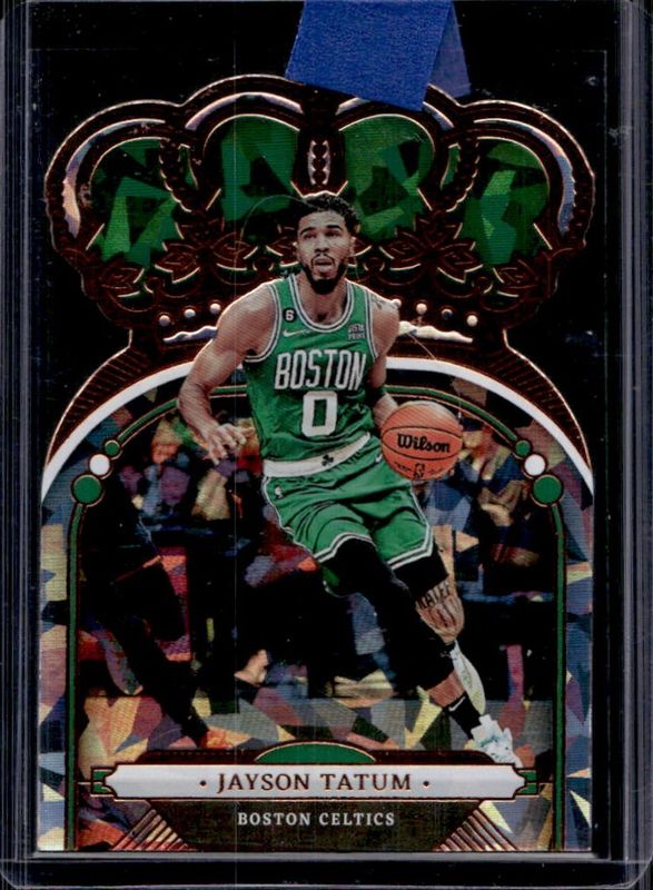 Jayson Tatum 2022 Crown Royale #87 Crystal RAW